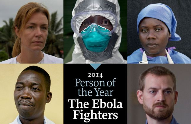 «Πρόσωπο της Χρονιάς» οι μαχητές κατά του Έμπολα
