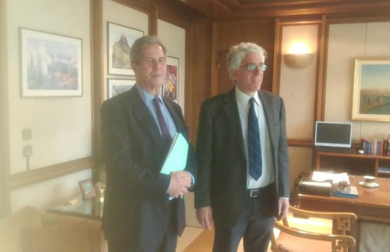 Συνάντηση Παρασκευόπουλου με τον γάλλο Πρόεδρο του Συνταγματικού Δικαστηρίου