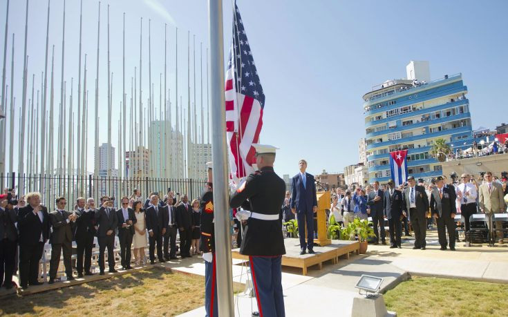 Η σημαία των ΗΠΑ κυματίζει και πάλι στην Αβάνα