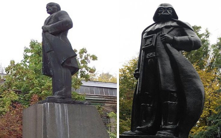 Αντικατέστησαν μνημείο του Λένιν με άγαλμα του Darth Vader