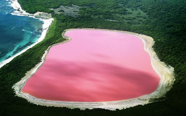 Πώς δημιουργήθηκε η υπέροχη ροζ λίμνη