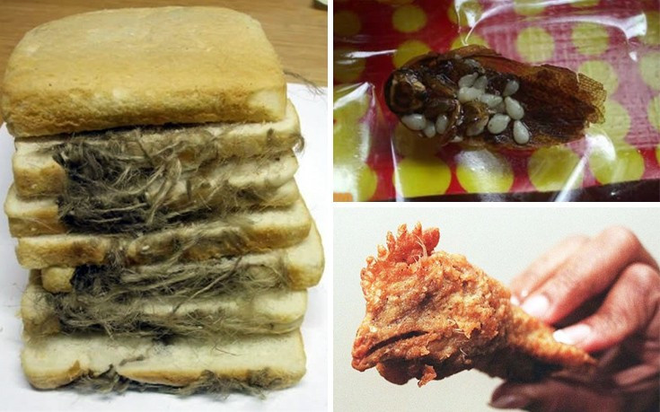 Τα 10 πιο αηδιαστικά πράγματα που βρέθηκαν μέσα σε φαγητά