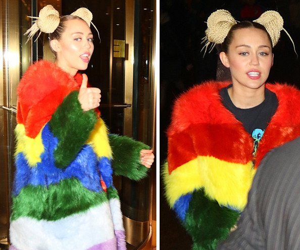 Η Miley Cyrus είναι το κορίτσι του… ουράνιου τόξου