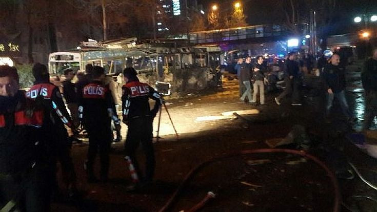 Σύλληψη τεσσάρων υπόπτων στην Τουρκία για την επίθεση στην Άγκυρα