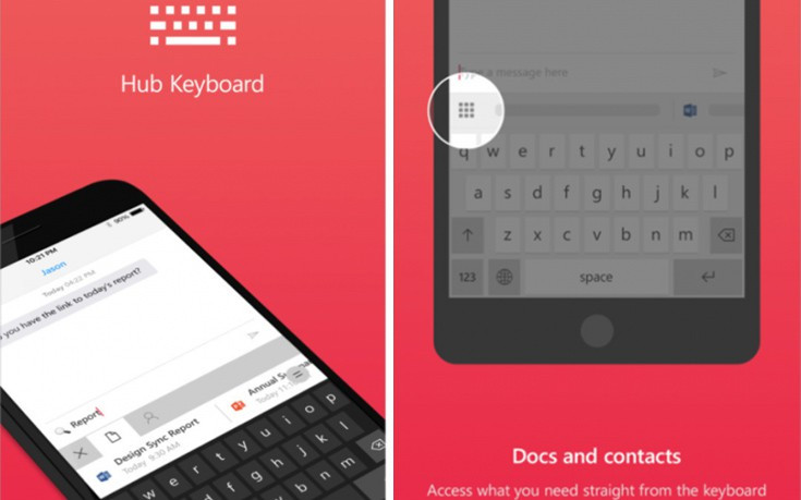 Το Hub Keyboard της Microsoft έγινε διαθέσιμο στο iPhone