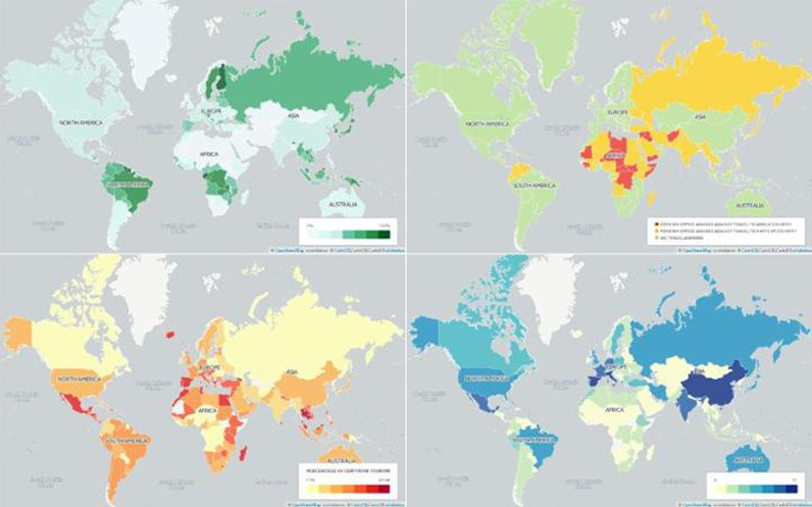Οι χάρτες που δείχνουν διαφορετικά τον κόσμο