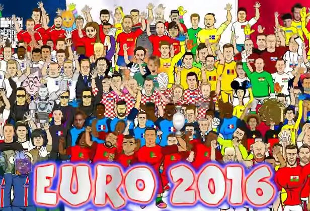Βίντεο από όλο το Euro σε καρτούν
