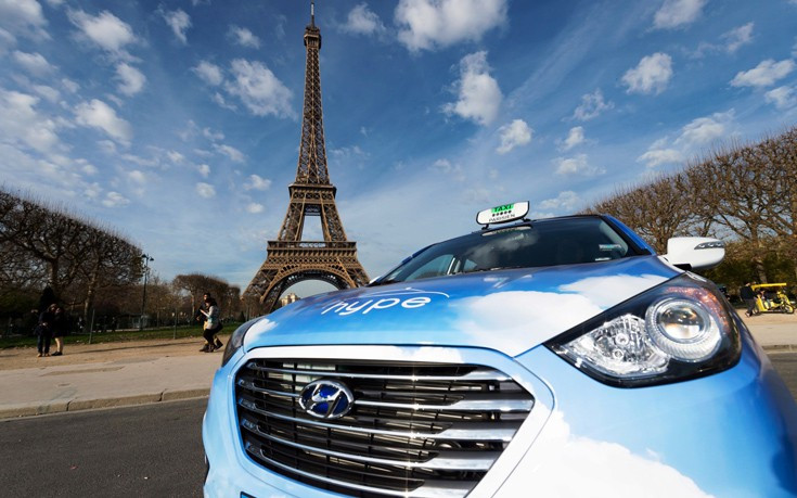 Στο Παρίσι ο μεγαλύτερος στόλος ταξί με κυψέλες καυσίμου