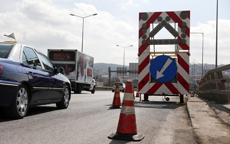 Μποτιλιάρισμα στην Περιφερειακή της Θεσσαλονίκης λόγω έργων