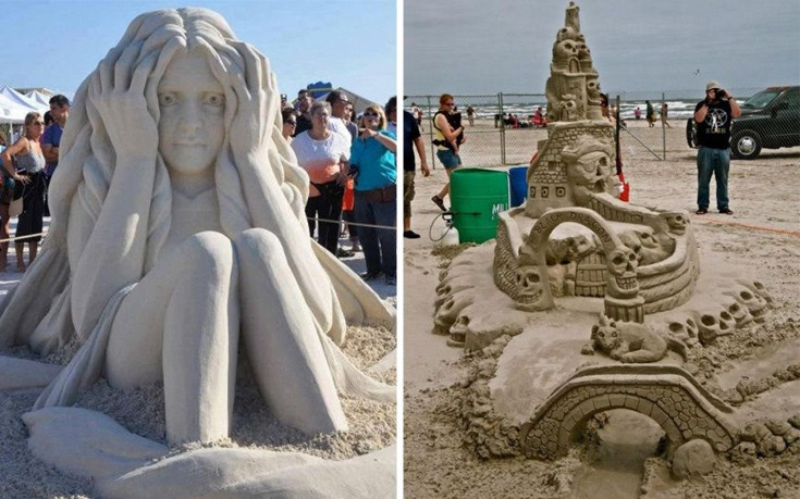 Μετέτρεψαν την άμμο σε έργο τέχνης