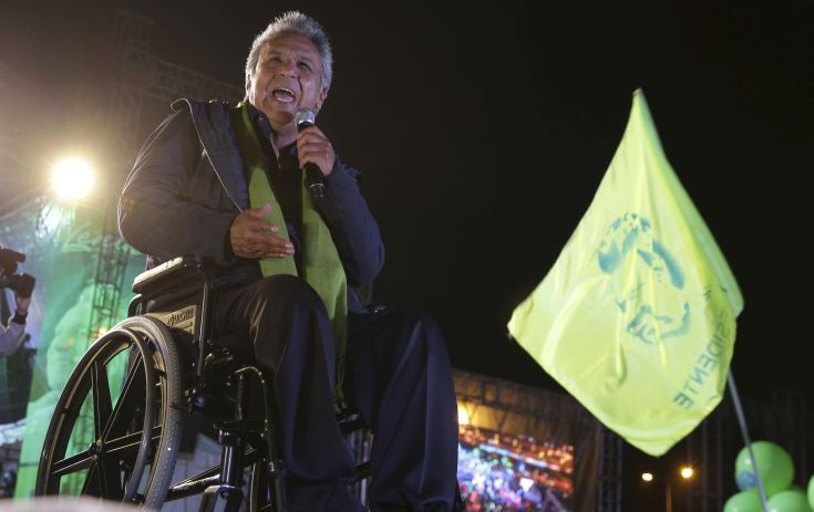 «Πρόεδρος όλων των Εκουαδοριανών» αυτοανακηρύχθηκε ο σοσιαλιστής Μορένο
