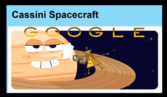 Το διαστημόπλοιο Cassini στο doodle της Google για το μεγάλο φινάλε πριν τη συντριβή