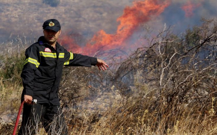 Πυρκαγιές σε εξέλιξη σε Μέγαρα και Μαρκόπουλο