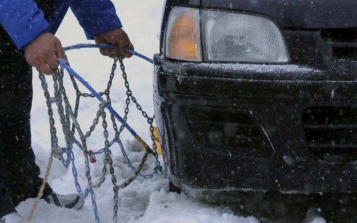 Χιόνια στην Ήπειρο &#8211; Κλειστή η Εγνατία οδός για βαρέα οχήματα
