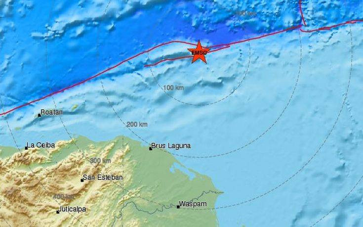 Έως και ένα μέτρο τσουνάμι μπορεί να προκληθεί από τον σεισμό στην Ονδούρα