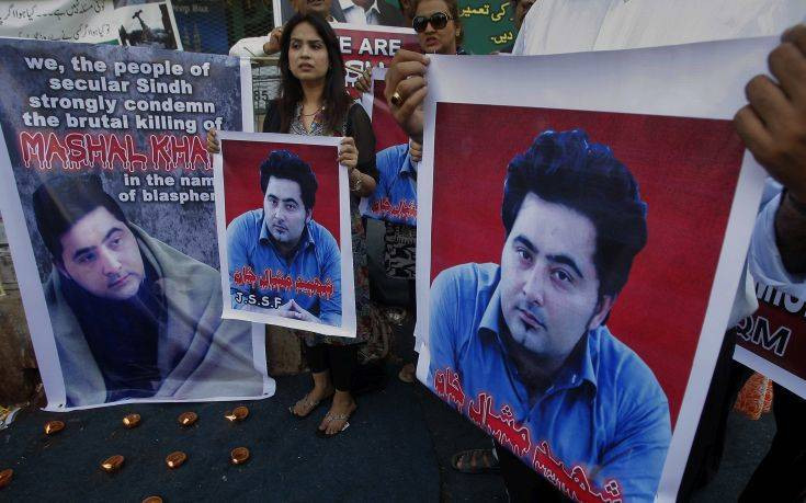 Εις θάνατον για το λιντσάρισμα φοιτητή που κατηγορήθηκε για βλασφημία στο Πακιστάν