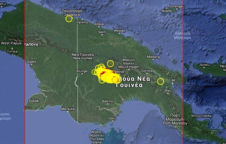 Σεισμός 6 βαθμών έπληξε την Παπούα Νέα Γουινέα