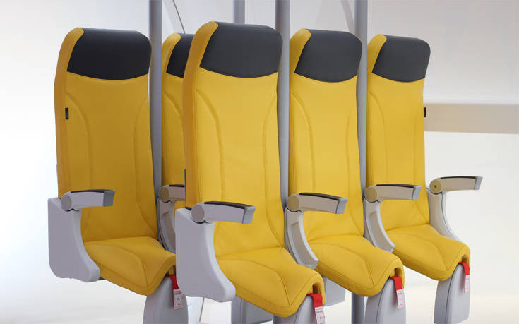 Ιταλική φίρμα παρουσίασε… όρθια καθίσματα αεροπλάνου