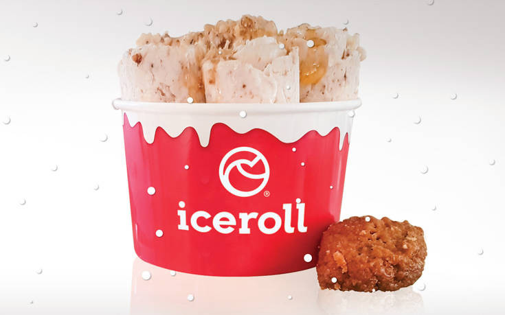Παγωτό μελομακάρονο και κουραμπιέ από το IceRoll
