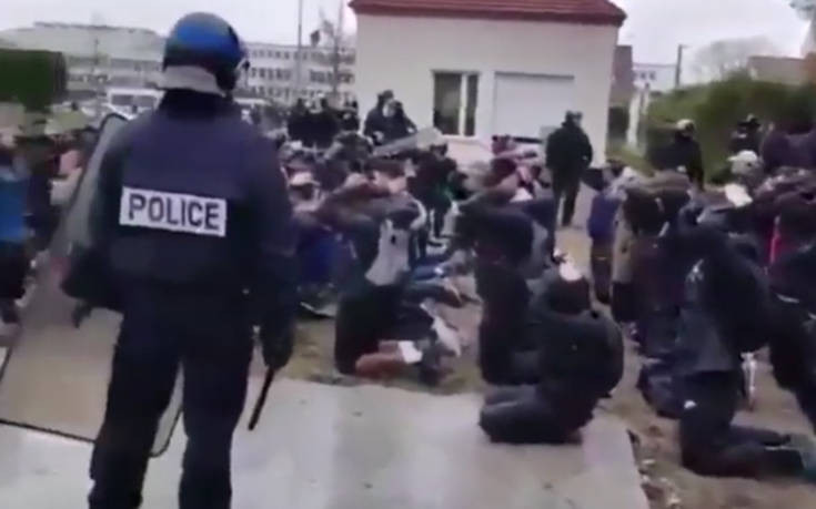 Σάλος με βίντεο από συλλήψεις μαθητών στη Γαλλία