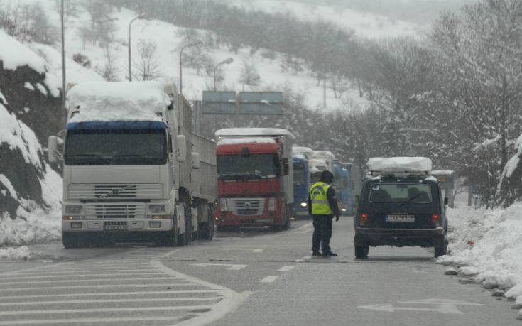 Κακοκαιρία Ηφαιστίων: Απαγόρευση κυκλοφορίας των φορτηγών μετά τις 18:00 στην Εγνατία οδό
