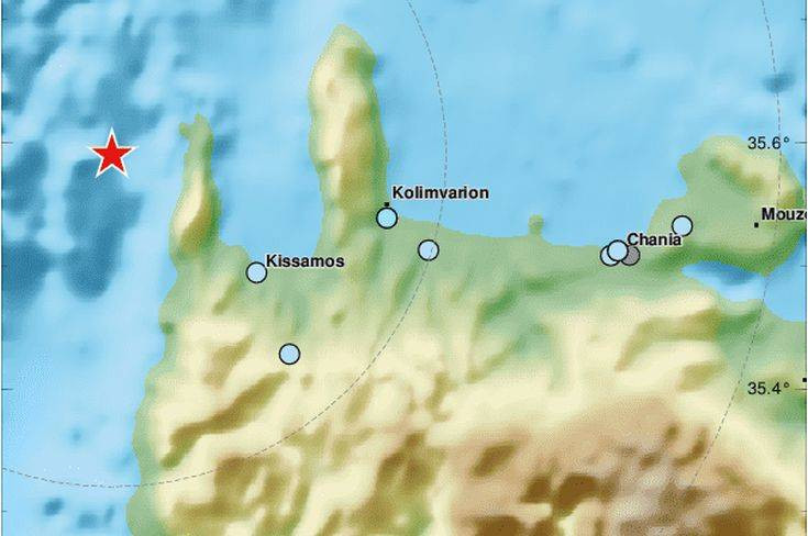 Σεισμός ανάμεσα σε Κρήτη και Αντικύθηρα