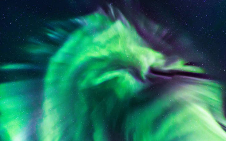 Τι είναι ο θεαματικός «πράσινος δράκος» πάνω από την Ισλανδία