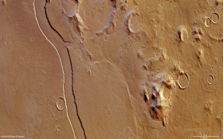 Στον Άρη κυλούσαν ποτάμια διπλάσια σε πλάτος από αυτά της Γης