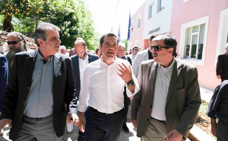 Στον τόπο της δολοφονίας του Άλκη Καμπανού ο Αλέξης Τσίπρας
