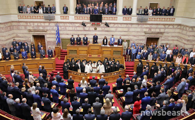 Η νέα Βουλή με πρωθυπουργό τον Κυριάκο Μητσοτάκη και τον Αλέξη Τσίπρα στην αντιπολίτευση