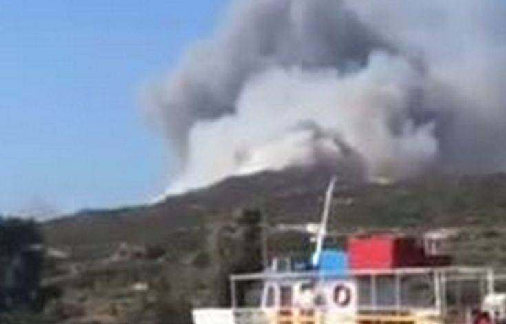 Βίντεο από τη φωτιά που είναι σε εξέλιξη στην Ελαφόνησο
