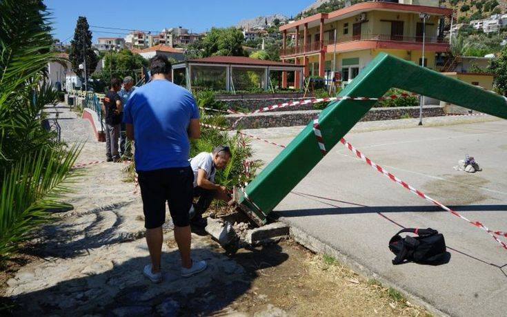 Η μπασκέτα στη Χίο δεν είχε συντηρηθεί εδώ και 31 χρόνια