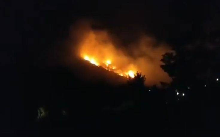 Φωτιά τώρα στην Εύβοια: Κοντά σε σπίτια οι φλόγες