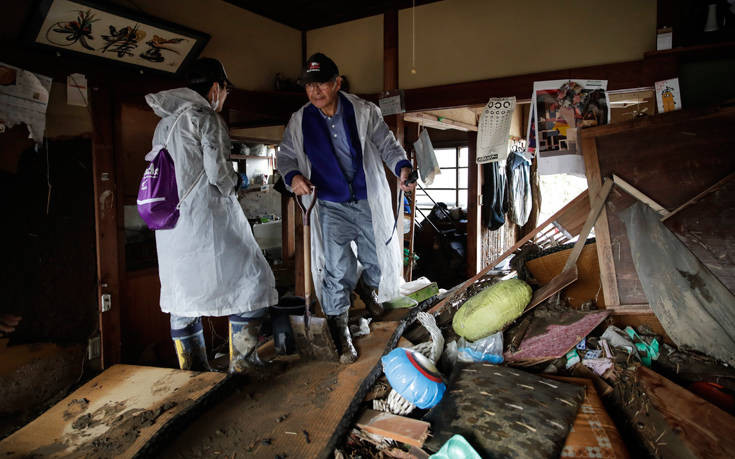 Στις περιοχές που επλήγησαν από τον τυφώνα Χαγκίμπις ο Ιάπωνας πρωθυπουργός