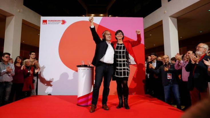 Νόρμπερτ Βάλτερ &#8211; Μπόργιανς και η Σάσκια Έσκεν η νέα ηγεσία του SPD