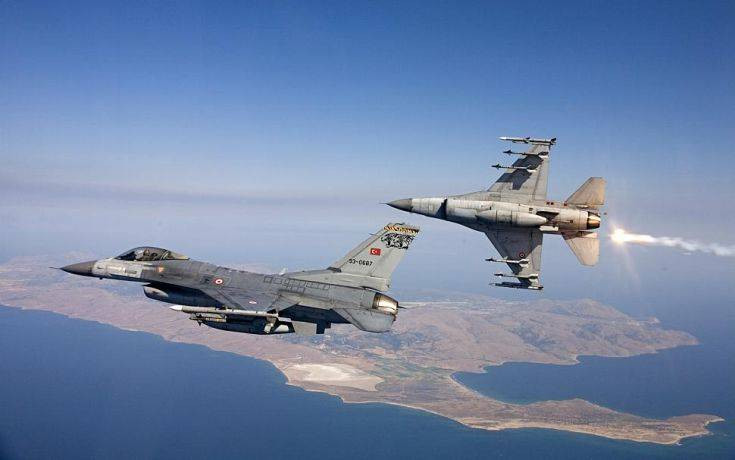 Τουρκικές προκλήσεις στο Αιγαίο: Υπερπτήσεις F-16 πάνω από την Παναγιά και τις Οινούσσες