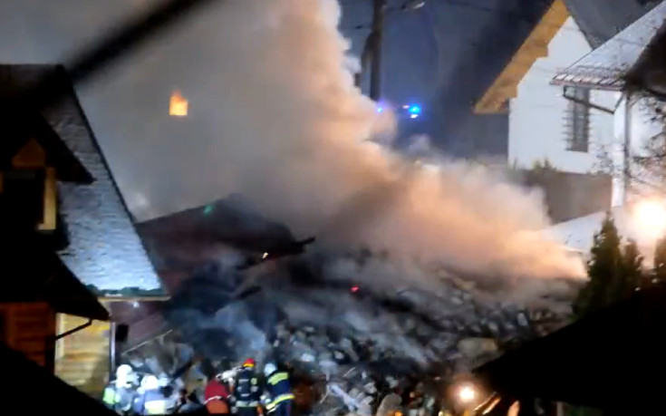 Κατέρρευσε τριώροφο κτίριο σε χιονοδρομικό κέντρο στην Πολωνία
