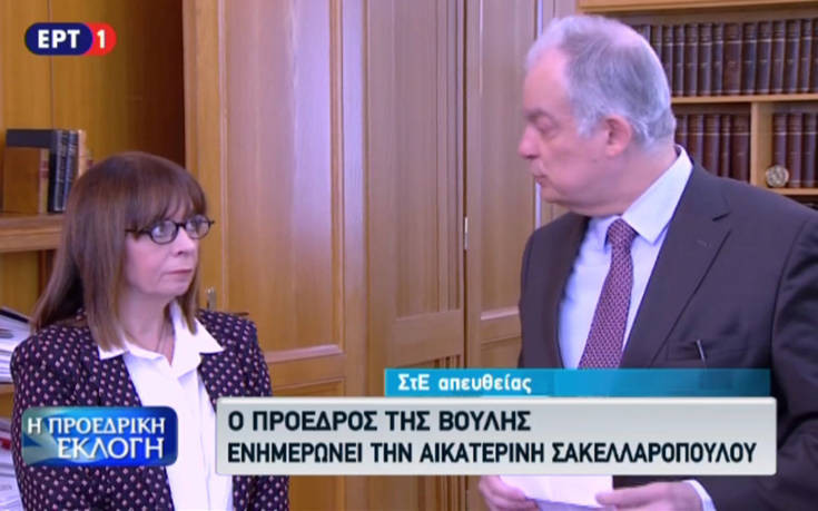 Ο Κ. Τασούλας ανακοίνωσε στην Α. Σακελλαροπούλου την εκλογή της στην προεδρία της Δημοκρατίας