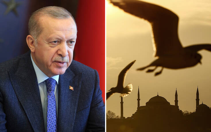 Φουντώνουν τα σενάρια ότι ο Ερντογάν θα ανακοινώσει ότι η Αγιά Σοφιά θα μετατραπεί σε τέμενος