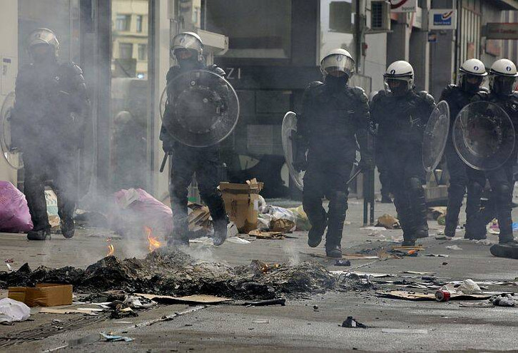 Σοβαρά επεισόδια στις Βρυξέλλες μετά τη λήξη μεγάλης αντιρατσιστικής διαδήλωσης