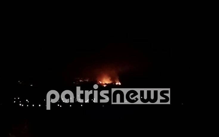 Σε πύρινο κλοιό χωριά της Ολυμπίας: Ολονύχτια μάχη με τις φλόγες