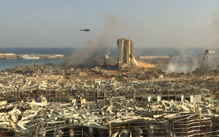 Η Βηρυτός&#8230; από ψηλά: Εικόνες βιβλικής καταστροφής μετά από τις εκρήξεις &#8211; Η ισοπεδωτική αλλαγή της πόλης