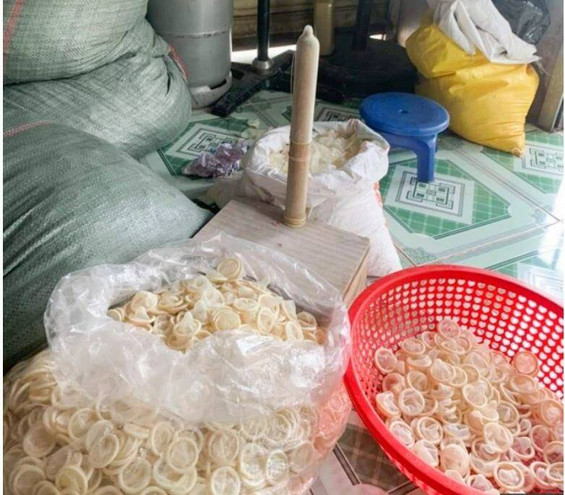 Στο Βιετνάμ πωλούσαν χρησιμοποιημένα προφυλακτικά ως καινούρια