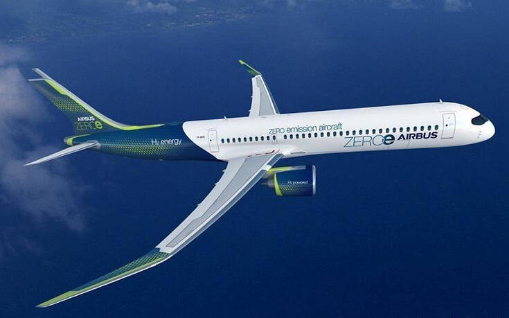 To πρώτο «καθαρό» επιβατηγό αεροπλάνο σχεδιάζει για το 2035 η Airbus &#8211; Θα κινείται με υδρογόνο