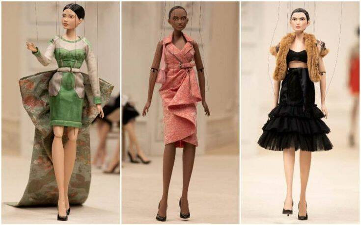 Επίδειξη μόδας με μαριονέτες από τον οίκο μόδας Moschino