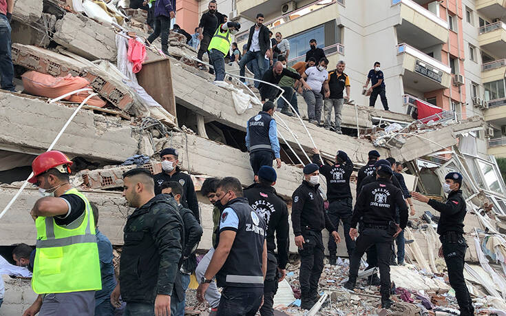 Φονικός σεισμός στη Σμύρνη: Ανεβαίνει ο αριθμός των νεκρών &#8211; Πάνω από 400 οι τραυματίες