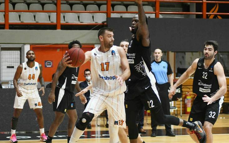 Basketball Champions League: Ήττα για τον Προμηθέα με 80-89 από την Τρέντο