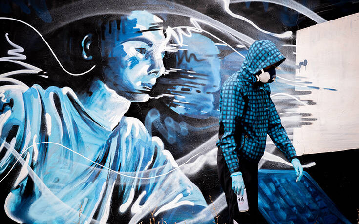 Το νέο πανέμορφο γκράφιτι του 16χρονου στην Αθήνα &#8211; Το ισχυρό μήνυμα που περνάει