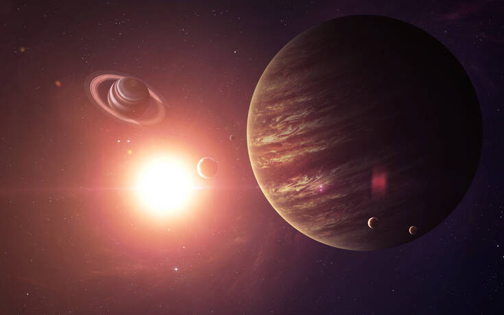 Σύζευξη Δία &#8211; Κρόνου: Οι δύο μεγάλοι πλανήτες «συναντώνται» σήμερα