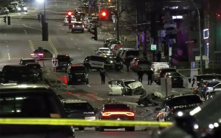 Αστυνομική καταδίωξη κατέληξε σε τραγωδία: Αυτοκίνητο κόπηκε στη μέση, πέντε νεκροί